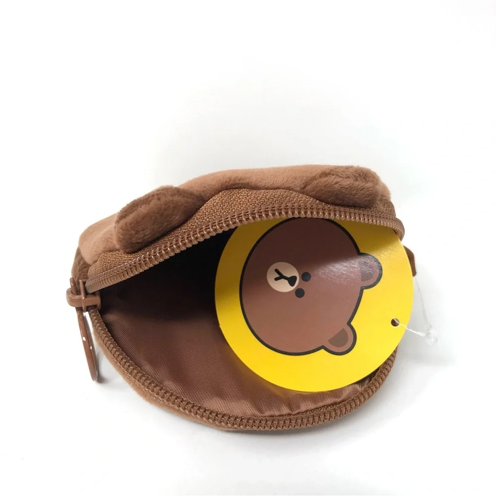 Gund Line Friends Brown Bear Coin Purse 5” - Picture 4 of 5